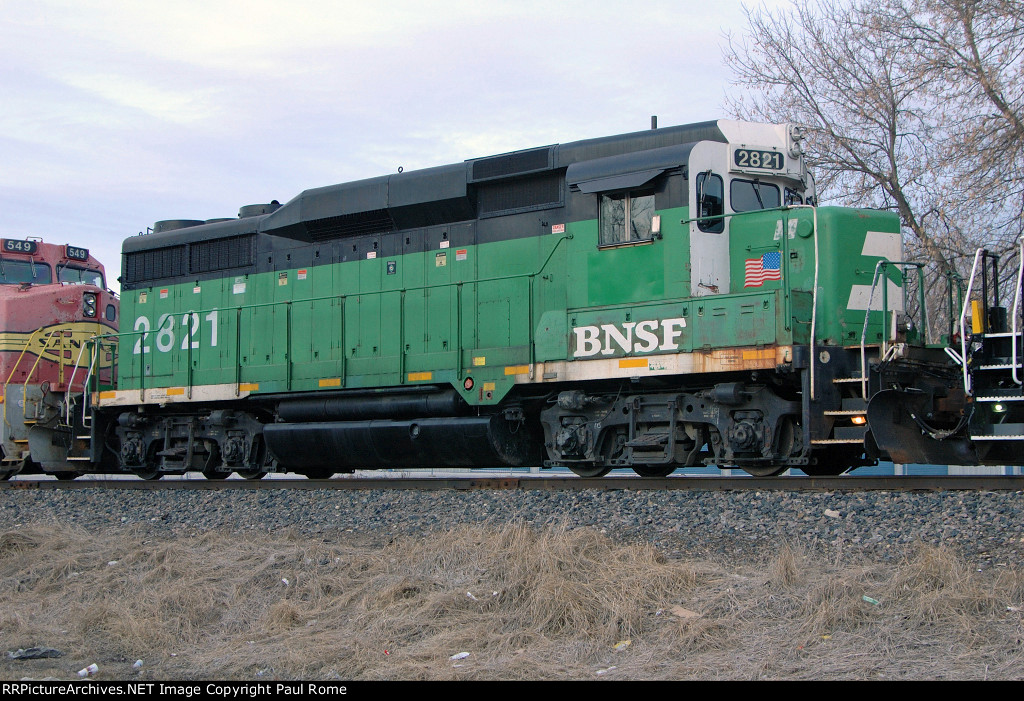 BNSF 2821, Eastbound on the Bayard Local 